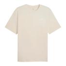 Camiseta Puma Essentials Relaxed Small Logo Masculina - Bege - GG Camiseta Puma Essentials Relaxed Small Logo Masculina - Bege - GG