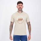 Camiseta Puma Graphic Run Emblem Tee Bege Camiseta Puma Graphic Run Emblem Tee Bege
