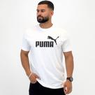 Camiseta Puma Manga Curta Gola Redonda Logo Tee Masculina