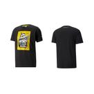 Camiseta Puma Porsche Legacy Graphic - Preta/amarelo Camiseta Puma Porsche Legacy Graphic - Preta/amarelo
