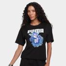 Camiseta Puma Relaxed Flower Feminina Camiseta Puma Relaxed Flower Feminina