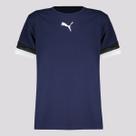 Camiseta Puma Team Rise Juvenil Marinho