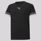 Camiseta Puma Team Rise Juvenil Preta