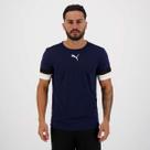 Camiseta Puma Teamrise Marinho