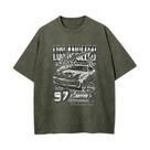 Camiseta QISSYILY Oversize Car Graphic Vintage para meninos