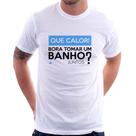 Camiseta Que calor! Bora tomar um banho juntos - Foca na Moda Camiseta Que calor! Bora tomar um banho juntos - Foca na Moda