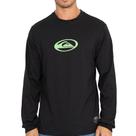 Camiseta Quiksilver ML Domed Logo Flaming Heat WT26 Preto Camiseta Quiksilver ML Domed Logo Flaming Heat WT26 Preto