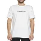 Camiseta Quiksilver Omni Font SM25 Masculina Snow White Camiseta Quiksilver Omni Font SM25 Masculina Snow White