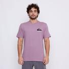 Camiseta quiksilver original omni logo roxo
