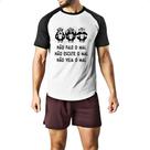 Camiseta Raglan 3 macacos sabios