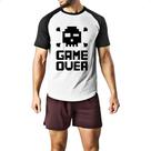 Camiseta Raglan 8 Bits Game Over
