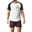Camiseta Raglan Abacate no bolso