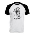 Camiseta Raglan Ai que burro dá zero pra ele Camiseta Raglan Ai que burro dá zero pra ele