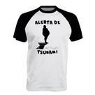 Camiseta Raglan Alerta de tsunami