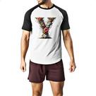 Camiseta Raglan Alfabeto Floral Letra Y Camiseta Raglan Alfabeto Floral Letra Y