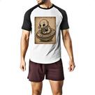 Camiseta Raglan Alien lamen disco voador Anos 30 Camiseta Raglan Alien lamen disco voador Anos 30