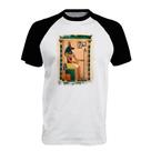 Camiseta Raglan Anubis Papiro Egito