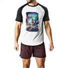 Camiseta Raglan Area 51 Poster Futurista