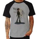 Camiseta Raglan Arya Stark Art - Foca na Moda