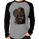 Camiseta Raglan Arya Stark Valar Morghulis Manga Longa - Foca na Moda Camiseta Raglan Arya Stark Valar Morghulis Manga Longa - Foca na Moda