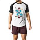 Camiseta Raglan Baralho Rei Jimi Hendrix Camiseta Raglan Baralho Rei Jimi Hendrix