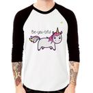 Camiseta Raglan Be You Tiful Manga 3/4 - Foca na Moda