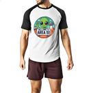 Camiseta Raglan Bem vindo a Area 51