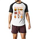 Camiseta Raglan Brasil Tons Caramelos