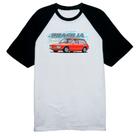 Camiseta Raglan Brasilia Classica Vermelha