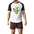 Camiseta Raglan Cacto cozinheiro Camiseta Raglan Cacto cozinheiro