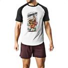 Camiseta Raglan Cafe andando e perguntando