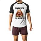 Camiseta Raglan Capivara Simpatica por Natureza