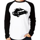 Camiseta Raglan Carro Stilo Blackmotion Manga Longa - Foca na Moda