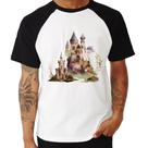 Camiseta Raglan Castelo de Fadas - Foca na Moda Camiseta Raglan Castelo de Fadas - Foca na Moda