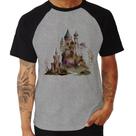 Camiseta Raglan Castelo de Fadas - Foca na Moda