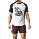 Camiseta Raglan Caveira Reading is my vibe