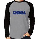 Camiseta Raglan Chega Manga Longa - Foca na Moda