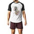 Camiseta Raglan Chimpanze Mecanica Interna Cyberpunk