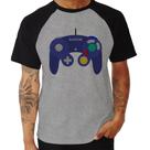 Camiseta Raglan Controle Retrô Vídeo Game Gamepad - Foca na Moda