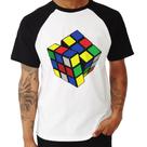Camiseta Raglan Cubo Mágico - Foca na Moda