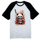 Camiseta Raglan Cute cartoon panda samurai Camiseta Raglan Cute cartoon panda samurai