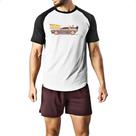 Camiseta Raglan De volta para o futuro DMC DeLorean