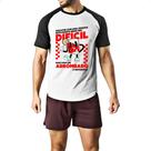 Camiseta Raglan Discutir com inteligente