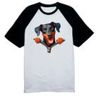 Camiseta Raglan Dobermann no Ziper Camiseta Raglan Dobermann no Ziper