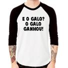 Camiseta Raglan E o galo O galo ganhou! Manga 3/4 - Foca na Moda Camiseta Raglan E o galo O galo ganhou! Manga 3/4 - Foca na Moda