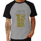 Camiseta Raglan Economize água, beba cerveja - Foca na Moda
