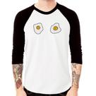 Camiseta Raglan Eggs Manga 3/4 - Foca na Moda Camiseta Raglan Eggs Manga 3/4 - Foca na Moda