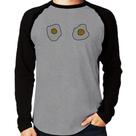 Camiseta Raglan Eggs Manga Longa - Foca na Moda Camiseta Raglan Eggs Manga Longa - Foca na Moda