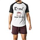 Camiseta Raglan EMC2 Energia e mais cafe