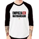 Camiseta Raglan Empieza el matriarcado! Manga 3/4 - Foca na Moda